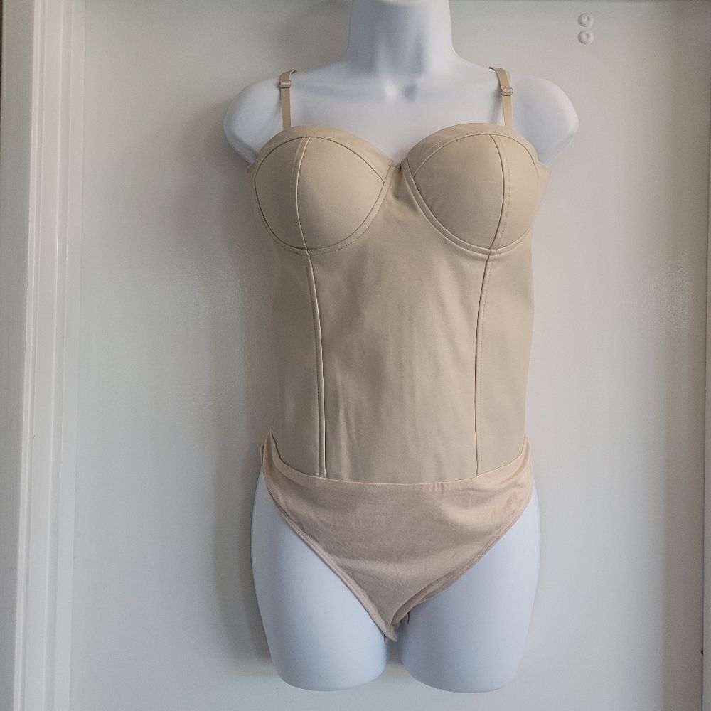 Say what faux leather bodysuit